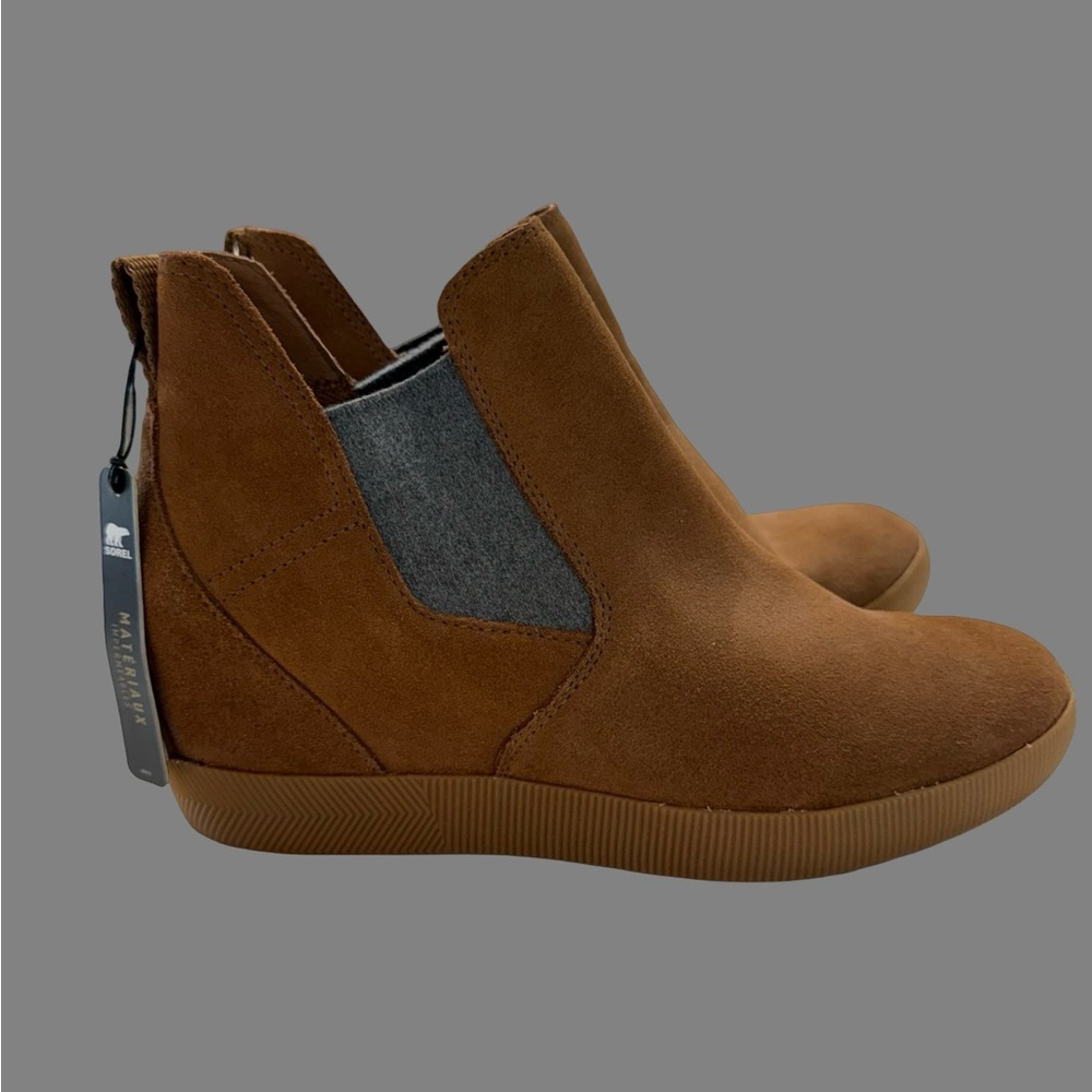Sorel Cinnamon & Grey Out n About Skip-on Women’s wedge
